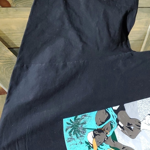 BLACK GRAPHIC TSHIRT LOS ANGELES WHITE MEN CANT JUMP MOVIE SIZE XXL - Picture 3 of 6